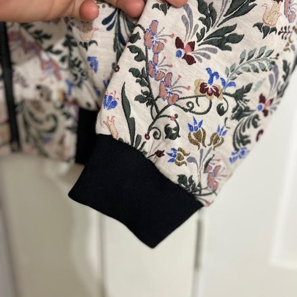 NWT Eva Longoria Jacquard Bomber Jacket - Size M - Picture 5 of 12